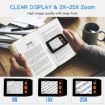 3.5" HD Handheld 2X-25X Magnifying Glass Vision Aid (White) - 6