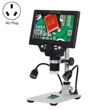 G1200D 7" LCD 1200X Digital Desktop Stand Microscope AU Plug - 1