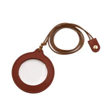 Adjustable Hanging Magnifier with Leather Case (Light Brown) - 1