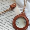 Adjustable Hanging Magnifier with Leather Case (Light Brown) - 4