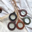 Adjustable Portable Hanging Magnifier with Leather Case (Black) - 6