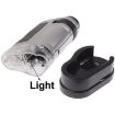 Pocket Microscope 20X-40X Zoom Lens with LED Light (Silver) - 2