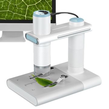HD USB WIFI Digital Microscope with Stand (White) Magnifier - 1