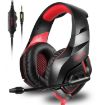 ONIKUMA K1-B Camouflage Gaming Headphone with Mic (Black Red) - 1