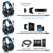 ONIKUMA K1-B Camouflage Gaming Headphone with Mic (Black Red) - 6