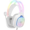 ONIKUMA X22 Wired Gaming Headset, USB + 3.5mm, Colorful Light, White - 1