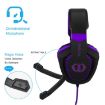 SADES AH-28 Noise-Reduction Gaming Headset, 2m Cable (Black Purple) - 3