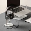 Silver Aluminum Alloy Headphone Holder H-Stand Display Rack - 9