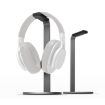 Dark Gray Aluminum Alloy H-Stand Headphone Display Storage Rack - 1