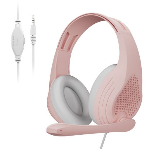 SADES A9 Adjustable Rose Gold Gaming Headset with Microphone - 1