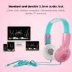 KID101 Cute Wired Learning Headphone for Children - Blue Red - 4