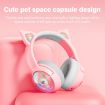 B5 Cat Ear Pink RGB Wireless Bluetooth HiFi USB-C Headset - 3