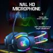 RGB Wired Gaming Headset X26 USB+3.5mm (Black) - 4