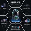 RGB Wired Gaming Headset X26 USB+3.5mm (Black) - 6