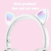 BK9 HiFi 7.1 Cat Ear Luminous Bluetooth Gaming Headset with Mic (Red) - 7
