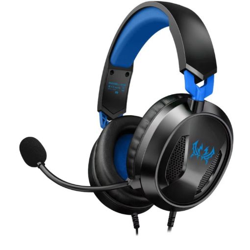 KOTION EACH G3100 Gaming Headset, Stereo Bass, 1.7m Cable, Black+Blue - 1