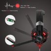 ONIKUMA K2A Gaming Headset with Mic & LED Lights (Black Red) - 4