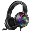 Soulbytes S19 RGB Gaming Headset with Mic, USB + 3.5mm, Black - 1
