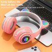 B39 Cat Ear LED Light Wireless Bluetooth Headset (White) - 7