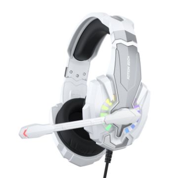 KOTION EACH G9000 Plus Gaming Headset with Mic, 2.1m (Black White) - 1