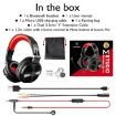 OneOdio Pro-M Bluetooth Gaming Headset (Black & Red) - 9
