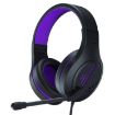 SADES MH601 Purple Gaming Headset with Noise Reduction & Mic, 2.2m Cable - 2