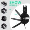 SADES AH-38 E-sports Headset, Retractable Mic, 2m Cable, Black Silver - 3