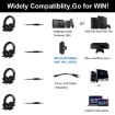 SADES AH-38 E-sports Headset, Retractable Mic, 2m Cable, Black Silver - 6