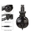Soyto SY808MV 3.5mm Black Headset, 1.6m Cable for Office & Class - 3