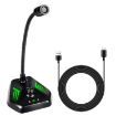 MI520 Desktop Gooseneck Condenser Microphone USB with RGB Lamp - 1