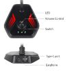 MI520 Desktop Gooseneck Condenser Microphone USB with RGB Lamp - 4