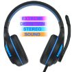 SADES MH603 Black Blue Gaming Headset with Mic, 3.5mm Port Adjustable - 6