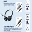 SOYTO SY-G30C Wired Noise Cancelling Gaming Headset, 3.5mm (Black) - 6