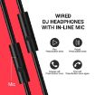 OneOdio A71 Wired Headphone with Mic, Noise Reduction, Red Black - 5