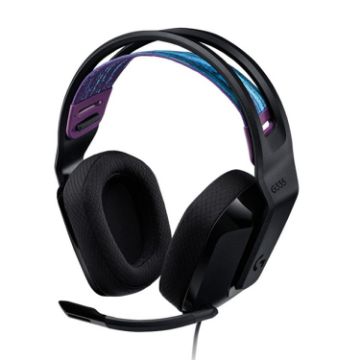 Logitech G335 Wired Gaming Headset with Microphone, Foldable, Black - 1