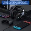KOTION EACH G9000 Plus Gaming Headset with Mic, Black, 2.1m Length - 5