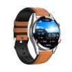 DW16 1.39" AMOLED Smart Watch, Heart Rate/BP Monitor, Leather Strap - 3