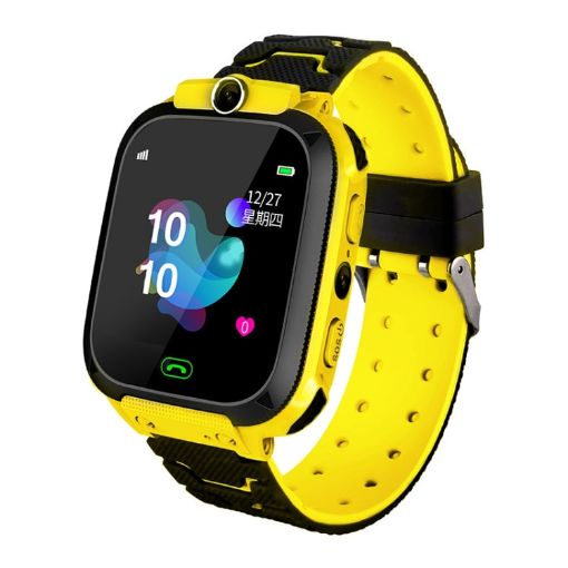 Q12B Children's Smartwatch, LBS/Two-way Dialing/First-aid, Yellow - 1