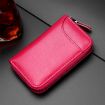 Large-Capacity Zipper Wallet & Keys Holder Bag (Rose Red) - 1