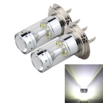 H7 Car Fog Lights, 60W, 1200 LM, 6000K, 12 LED, DC 12V, 2 PCS - 1