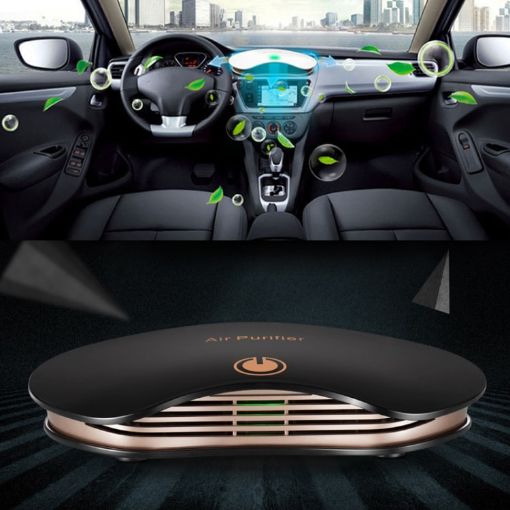 Smart Touch Air Purifier - Negative Ions Cleaner (Black) - 1