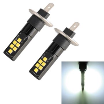 2 PCS H1 12LED Car Fog Light 6000K 320LM Constant Current (White) - 1