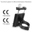 Red Aluminum Alloy Motorcycle Handlebar Phone Bracket - 4