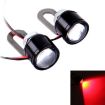 2 PCS 12V Red Eagle Eye LED Strobe Lights for Motorcycles - 1