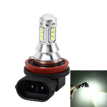 H11 50W Car Fog Light, 16 Lamps, 500 LM, 6000K, DC 12V-24V White - 1