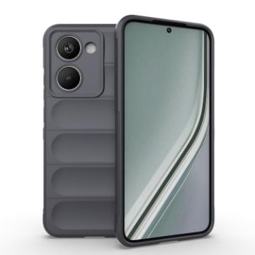 Realme P3 Ultra 5G Dark Grey TPU + Flannel Phone Case India - 1