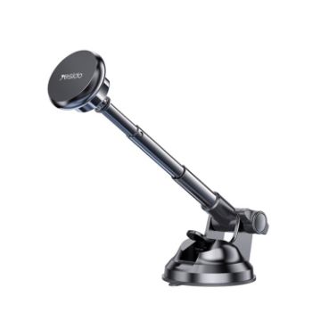 Yesido C41 Telescopic Suction Magnetic Car Phone Holder - Black - 1