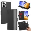 Realme 14 5G Leather Case - Black, Twill Texture, Side Button Access - 1