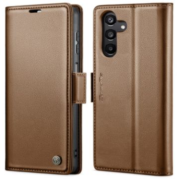 Samsung Galaxy A25 5G CaseMe 023 RFID Leather Case (Brown) - 1