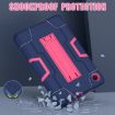 TCL Tab 8 LE/WiFi Silicone Hybrid Case with Holder (Navy/Rose) - 5